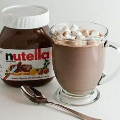 
                    
                        Two scoops nutella + one cup milk = best hot cocoa ever. Must remember this for when it gets really cold out!
                    
                