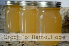 
                    
                        Crock Pot Remoulliage - Double Portion Chicken Broth
                    
                