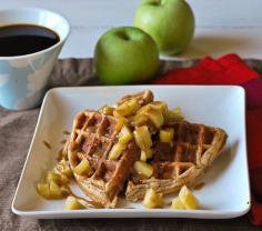 
                    
                        Caramel apple waffles. Holiday breakfast at its finest
                    
                