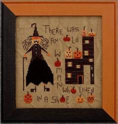 
                    
                        There Was An Old Woman is the title of this cross stitch from Prairie Moon - only one in stock with no re-orders.
                    
                