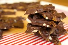 Dark Chocolate Almond Bark / momskitchenhandbo...