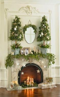 
                    
                        Beautiful Christmas Mantels - Christmas Decorating -
                    
                