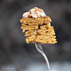 
                    
                        Pumpkin Pecan Oat Pancake Recipe for breakfast or brunch.  | thefitfork.com
                    
                