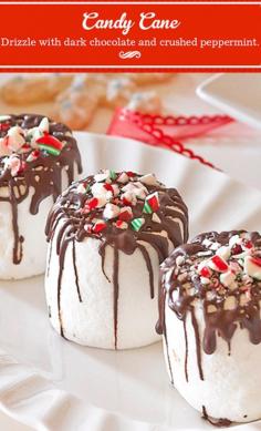 Candy cane flavored marshmallows--yum!