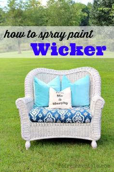 
                        
                            How to spray paint wicker - HomeRight Finish Max #homeright #finishmax #spraypaint #ad
                        
                    
