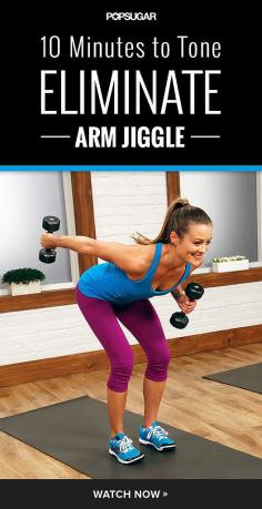 
                    
                        Hit those triceps! This 10-minute workout will tone the arm jiggle!
                    
                