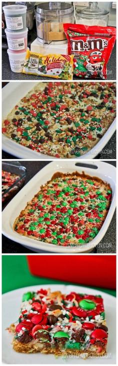 
                    
                        Christmas Magic Cookie Bars-- cool new twist
                    
                