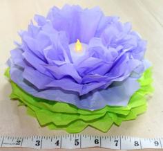 
                    
                        Light-up tissue paper flower
                    
                
