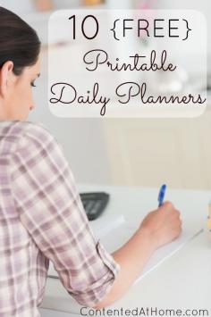 
                    
                        10 FREE Printable Daily Planners
                    
                