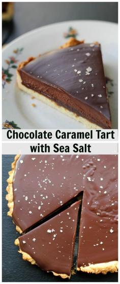 
                    
                        This elegant tart has a crisp cookie crust that is filled with a layer of salted caramel and topped with a thick decadent ganache.
                    
                