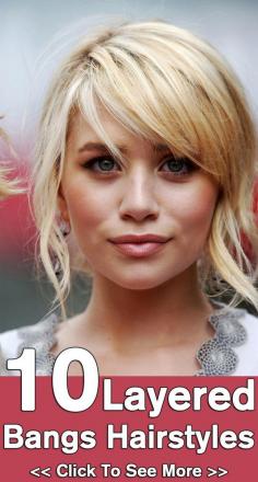 
                    
                        10 Layered Bangs Hairstyles: Here are 10 handpicked layered hairstyles with bangs that can give you the desired look.
                    
                