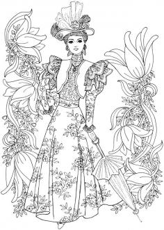 
                    
                        Creative Haven Art Nouveau Fashions Coloring Book Welcome to Dover Publications
                    
                
