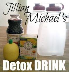 
                    
                        How to Make Jillian Michael’s Secret Detox Cleansing Drink..This detox drink is a very healthy and powerful cleansing drink. This diet will purge toxins from your body through the digestive system, boost your energy levels, encourage weight loss and improve the skin..
                    
                