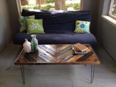 
                    
                        Pallet Coffee Table with Hairpin Legs
                    
                