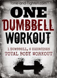 
                    
                        At-Home Total Body Workout that only uses one dumbbell! This was a good one!
                    
                