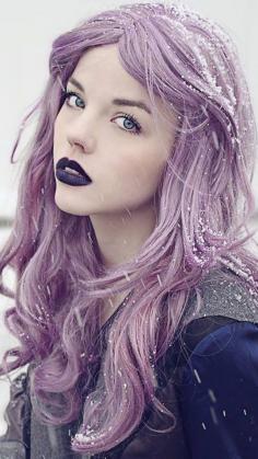 
                    
                        Lavender hair, purple lips #HelloPurple
                    
                