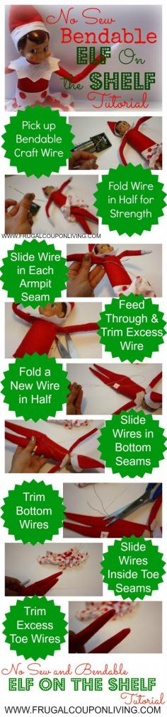 
                    
                        No Sew Bendable Elf on the Shelf Tutorial – Easy DIY Craft #elfontheshelf #elfontheshelfideas #DIY
                    
                