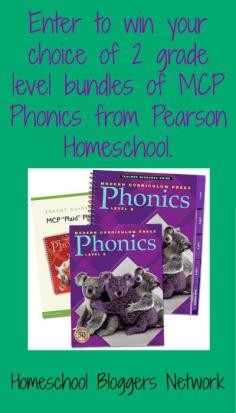 
                    
                        Enter to win 2 levels of phonics curriculum from Pearson Homeschool!
                    
                