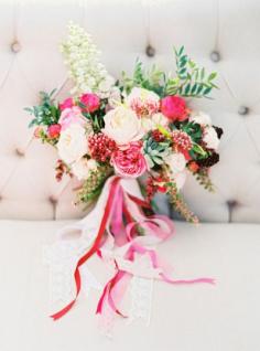 
                    
                        Obsessed with this bright pink bouquet: www.stylemepretty... | Photography: Elena Koshkina & MaryMoon
                    
                