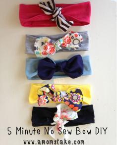 
                    
                        DIY No Sew Headbands in less than $5 minutes and cheap, too!! at #amomstake
                    
                