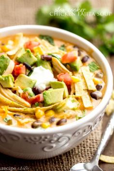 
                    
                        This Chicken Fajita Soup only took a total of 5 minutes to throw into the slow cooker. We had a creamy and delicious soup that was ready for dinner.
                    
                