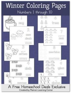 
                    
                        FREE Winter Coloring Pages: Numbers 1 through 10!!
                    
                