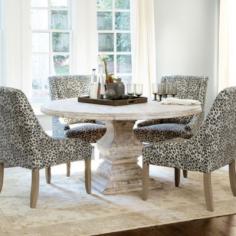 
                    
                        Andrews Pedestal Dining Table | Ballard Designs - gray or white wash - 60 inches.
                    
                