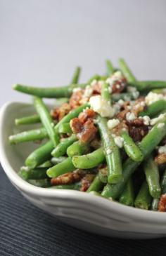 
                    
                        Blue Cheese Pecan Crusted Green Beans
                    
                