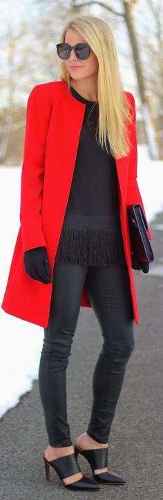 
                    
                        Red Taylor Coat
                    
                