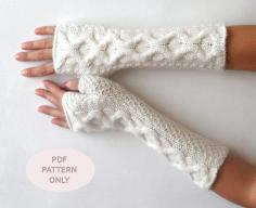 
                    
                        PDF Knitting PATTERN  Knit Fingerless Mittens by AimarroPatterns, $4.50
                    
                