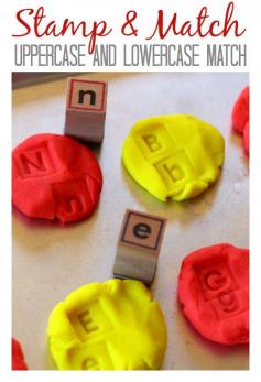 
                    
                        Match upper and lowercase letters with this playdough activity.
                    
                