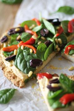 
                    
                        Greek Hummus Pizza #glutenfree @Sabra Dipping Company
                    
                