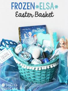 
                    
                        A Frozen-inspired Easter egg basket.
                    
                