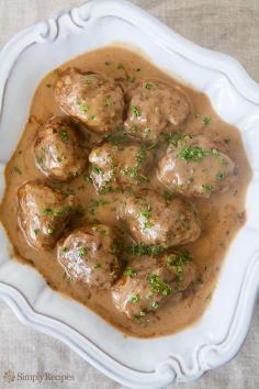 
                    
                        Swedish Meatballs from Elise at Simply Recipes. I used to love getting these at Ann Sather's in Chicago, and also at the House of Sweden during the December Nights festival here in San Diego. Yum!
                    
                