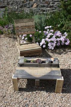 
                    
                        Pallet Table with Planter - Herb Planter Coffee Table -   DIY Pallet Sitting Furniture Ideas | 99 Pallets
                    
                