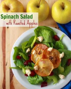 
                    
                        Holiday Salad Round-up + Spinach Salad with Roasted Apples | Teaspoonofspice.com
                    
                