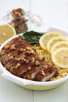 
                    
                        This easy one-pan lemon orzo pasta and walnut chicken dish is a super tasty and healthy option for busy weeknights!
                    
                
