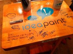 
                    
                        IdeaPaint Clear - Turn any surface into a dry erase board without needing it to be white. Now available at lowes!!
                    
                