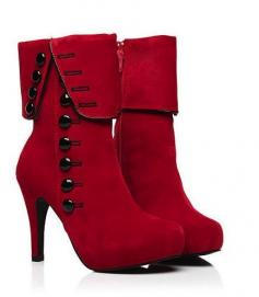 
                    
                        Classy Red Rivets High Heel Platfor Fashion
                    
                