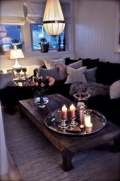 
                    
                        decor for small living room...cozy!! I also love this coffee table Check out this website
                    
                