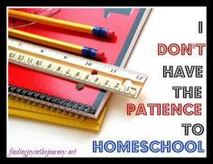 
                    
                        Many times parents will say they don't have the patience to homeschool. Does homeschooling require patience? Read and find out!
                    
                