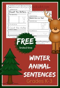 
                    
                        FREE Winter Animal Sentences! FUN way to master the sentence.
                    
                