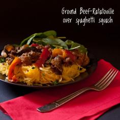 
                    
                        I took ratatouille, added ground beef, and served it over roasted spaghetti squash for a hearty, one-dish dish that's gluten- and grain-free. On Recipe Renovator.
                    
                