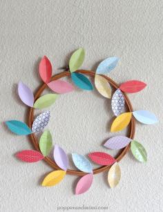 
                    
                        Modern Paper Leaf Embroidery Hoop Wreath--Be Inspired column
                    
                