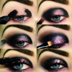
                    
                        Black and lilac galaxy eye makeup tutorial #evatornadoblog
                    
                