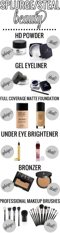 Splurge & Steal #beauty #makeup