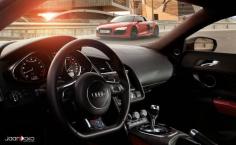 
                    
                        Audi R8 interior vs. exterior
                    
                