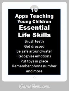 10 apps teaching young kids life skills