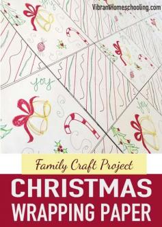 
                    
                        Love this easy and fun Christmas craft for the whole family--making homemade Christmas wrapping paper! No pressure... no stress. Great for quiet Sunday afternoon. 12 Days of Christmas Teachable Moments series by Vibrant Homeschooling #BICMerryMarking #RambunctiousRed #KeyLime
                    
                