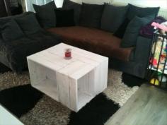 
                    
                        DIY Pallet Projects --- Built to Inspire!! | 99 Pallets  Pallet Crate Coffee Table.
                    
                